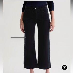 NWT AG Adriano Goldschmied Saige Wide Leg Crop Corduroy Jeans